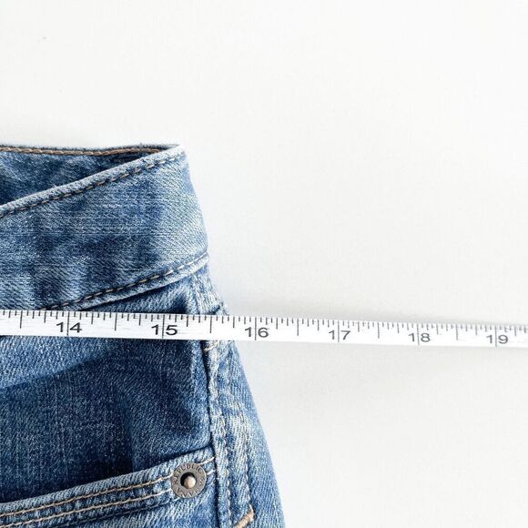 Banana Republic Womens Medium Wash Rolled Cuff Denim Cropped Jeans Blue 28 - Picture 6 of 8